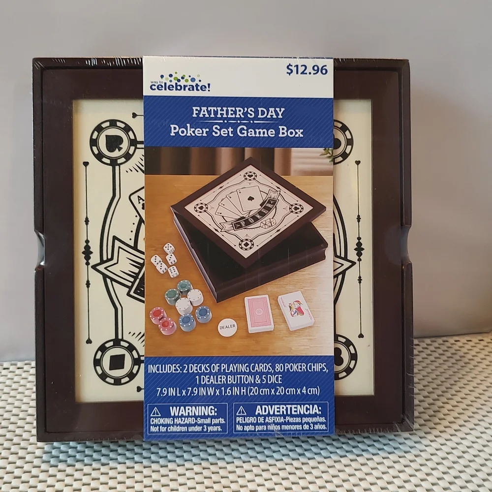 Father’s Day Poker Set Game Box, by Way To Celebrate
